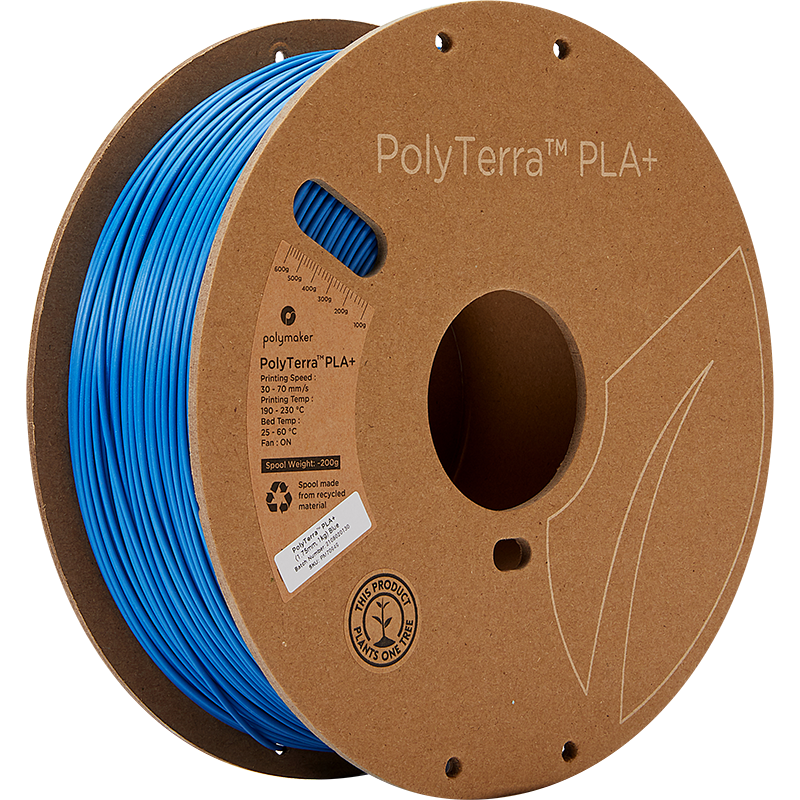 Polymaker PolyTerra PLA+ modra 1,75mm 1kg