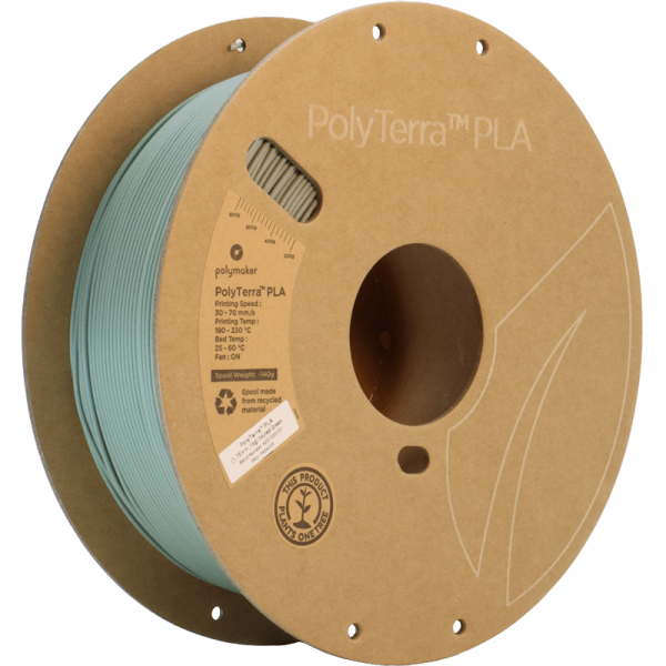 Polymaker PolyTerra PLA Pridušena zelena 1,75mm 1000g