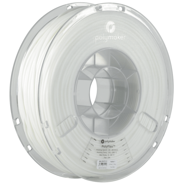 PolyMaker PolyFlex TPU-95A Prava bela 1,75mm 750g