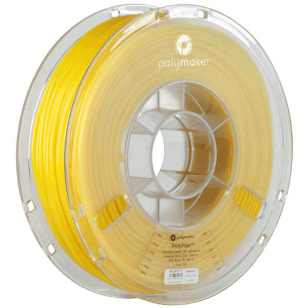 PolyMaker PolyFlex TPU-95A Rumena 1,75mm 750g