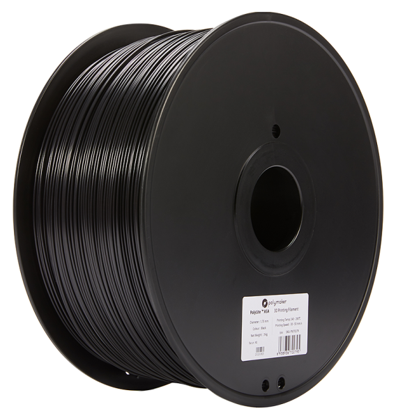 Polymaker PolyLite ASA Filament Črna 3kg 1,75mm