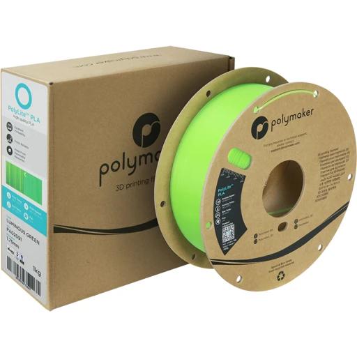 Polymaker PolyLite™ Luminous PLA zelena 1,75mm 1kg - slika 2