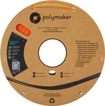 Polymaker PolyLite PETG Filament Oranžna 1,75mm 1kg - slika 2
