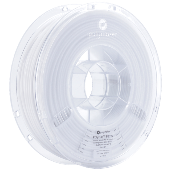 PolyMaker PolyMax Tough PETG Prava bela 1,75mm 750g