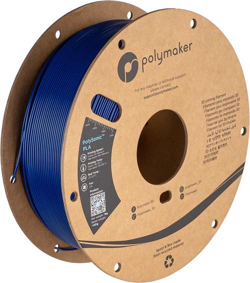 Polymaker PolySonic™ PLA – High Speed PLA modra