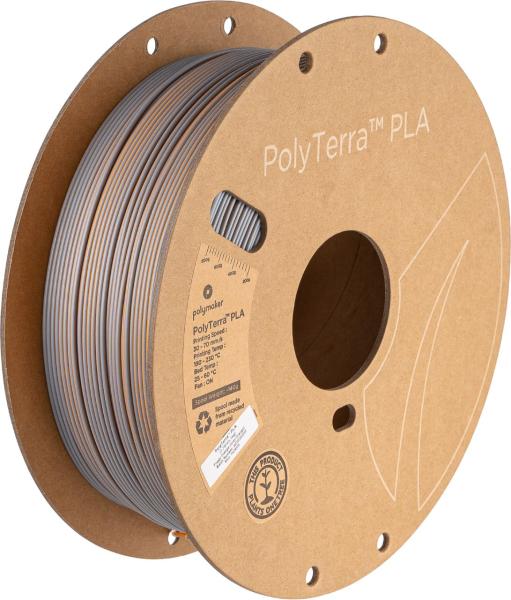 Polymaker PolyTerra PLA Dual Megleno oranžna (Siva-Oranžna) 1,75mm 1kg