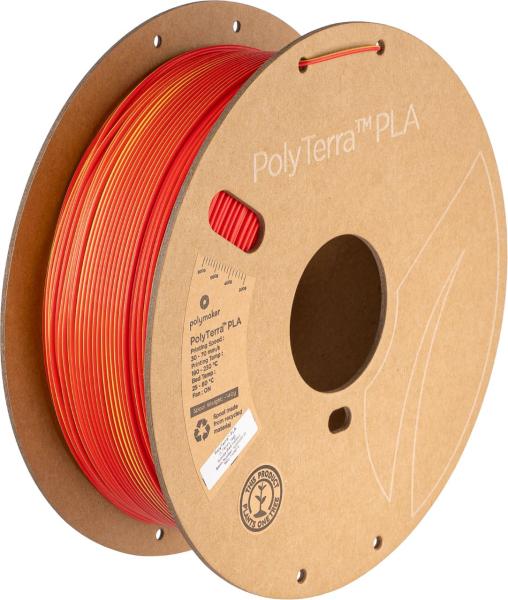 Polymaker PolyTerra PLA Dual Sončni vzhod (Rdeča-Rumena) 1,75mm 1kg