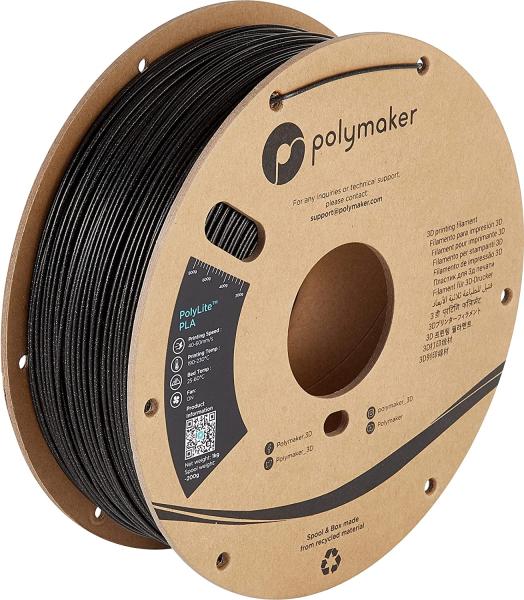 Polymaker PolyLite PLA Galaktično črna 1,75mm 1kg