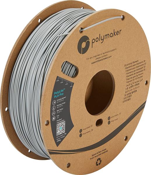 Polymaker PolyLite PLA PRO Siva 1,75mm 1kg