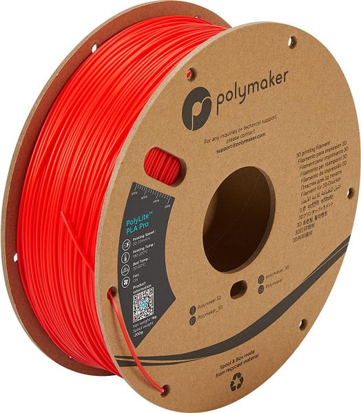 Polymaker PolyLite PLA PRO rdeča 1,75mm 1kg