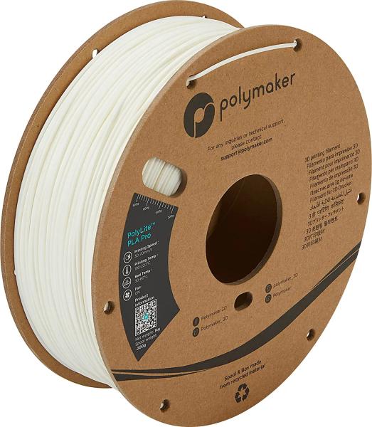 Polymaker PolyLite PLA PRO Bela 1,75mm 1kg