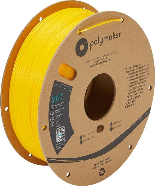 Polymaker PolyLite PLA PRO rumena 1,75mm 1kg