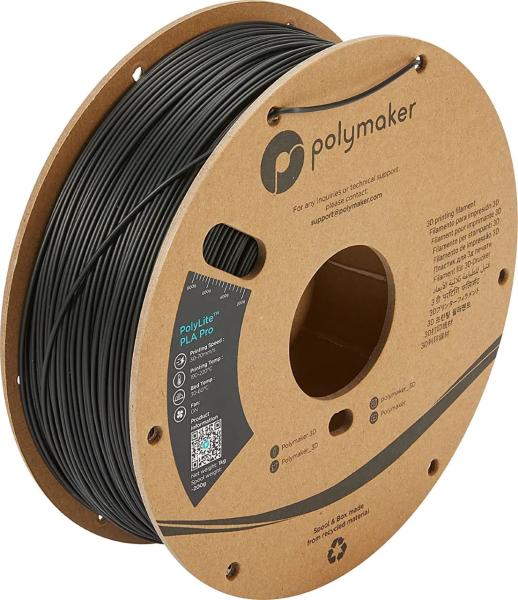 Polymaker PolyLite PLA PRO črna 1,75mm 1kg