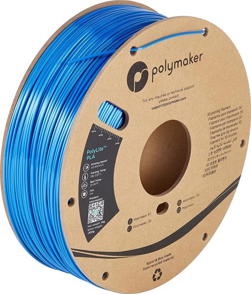 Polymaker PolyLite Silk PLA modra 1,75mm 1kg