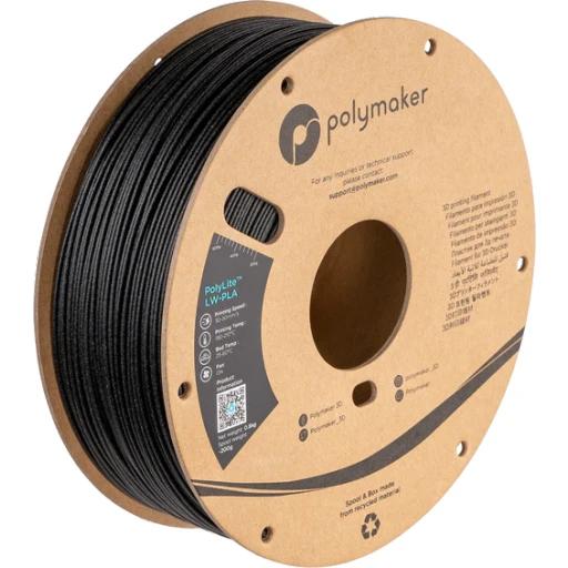 Polymaker PolyLite™ LW-PLA Črna 1,75mm 800g