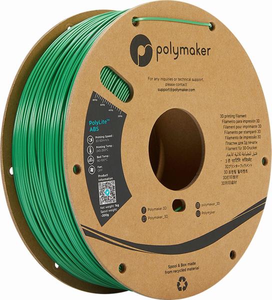 Polymaker PolyLite ABS Filament Zelena 1,75mm 1kg