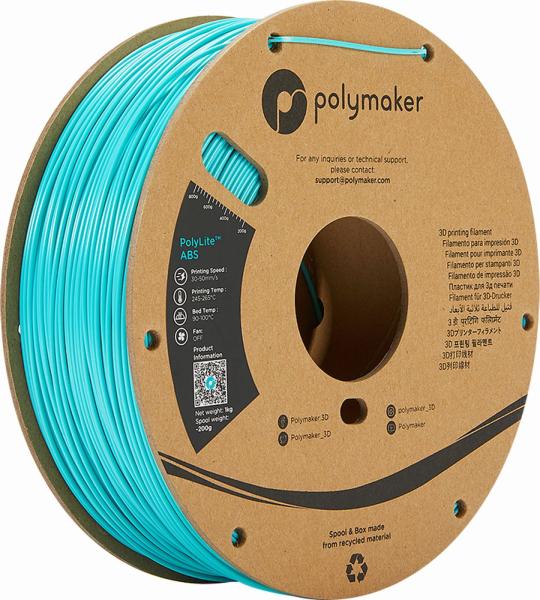 Polymaker PolyLite ABS Filament Turkizna 1,75mm 1kg
