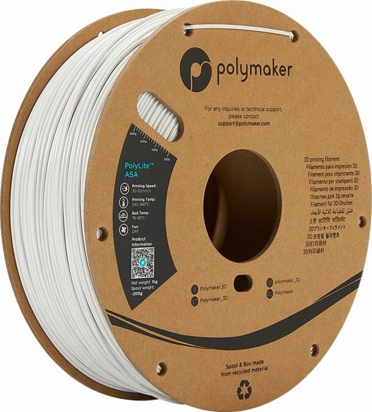 Polymaker PolyLite ASA Filament Bela 1,75mm 1kg