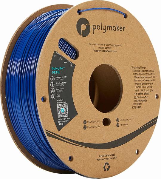 Polymaker PolyLite PETG Filament Modra 1,75mm 1kg