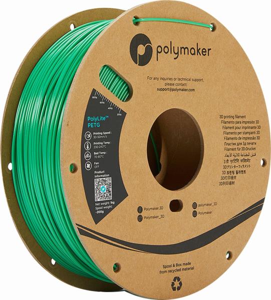 Polymaker PolyLite PETG Filament Zelena 1,75mm 1kg