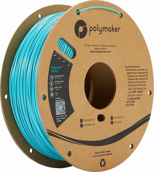 Polymaker PolyLite PETG Filament Turkizna 1,75mm 1kg