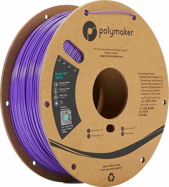 Polymaker PolyLite PETG Filament Vijolična 1,75mm 1kg