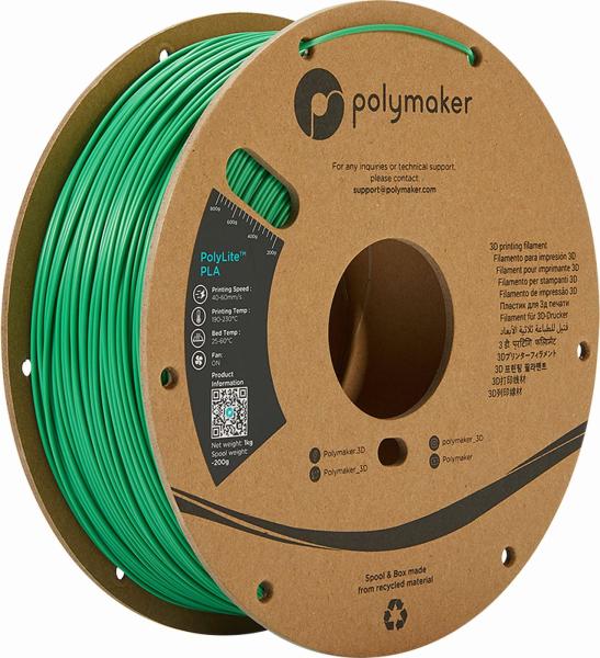Polymaker PolyLite PLA Filament zelena 1,75mm 1kg