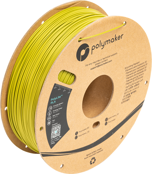 Polymaker PolyLite PLA Filament Olivno zelena 1,75mm 1kg