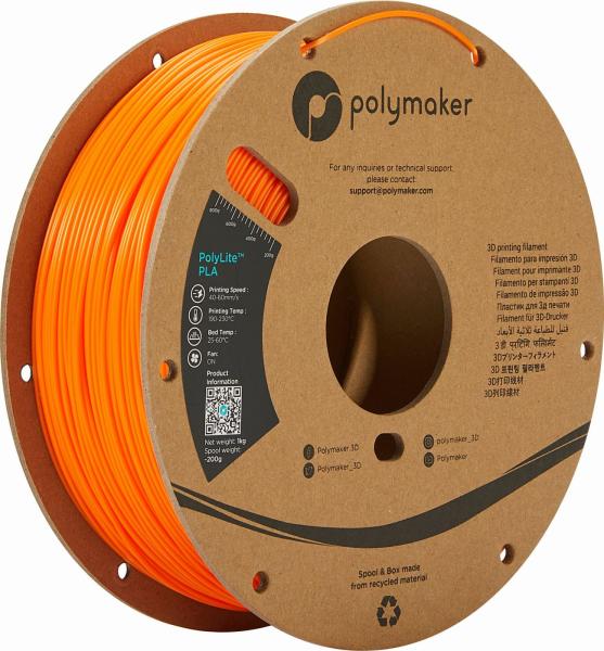 Polymaker PolyLite PLA Filament oranžna 1,75mm 1kg