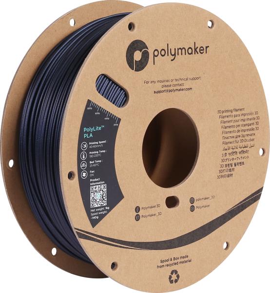Polymaker PolyLite PLA Bleščeča Temno modra 1,75mm 1kg