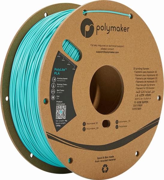 Polymaker PolyLite PLA Filament Turkizna 1,75mm 1kg