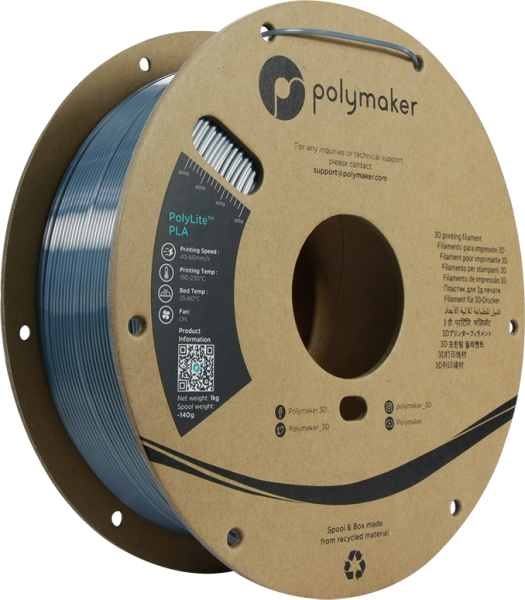 Polymaker PolyLite Silk PLA Krom 1,75mm 1kg