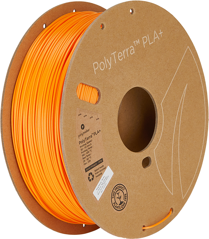 Polymaker PolyTerra PLA+ oranžna 1,75mm 1kg