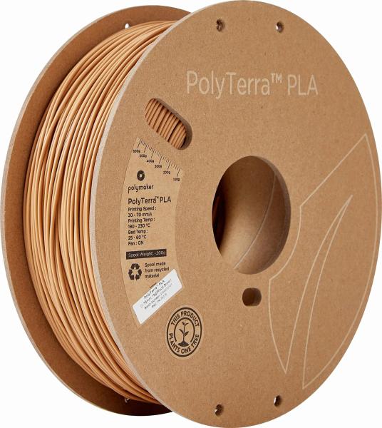 Polymaker PolyTerra PLA Leseno rjava 1,75mm 1kg