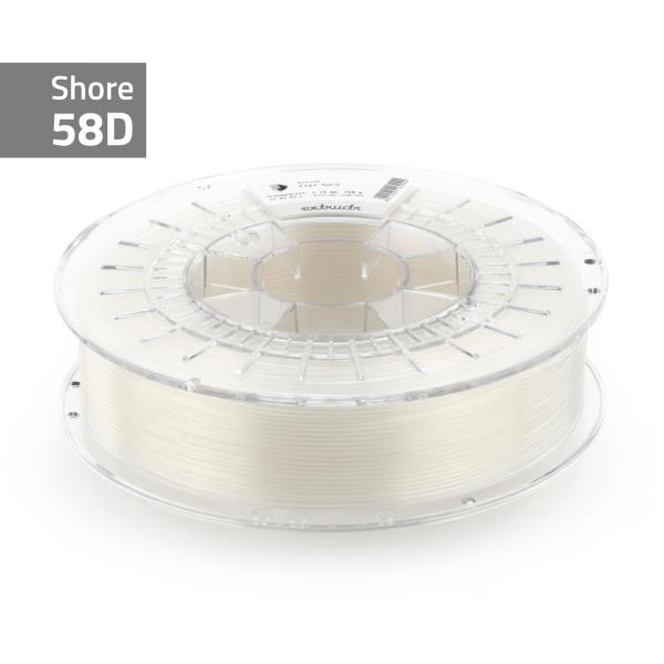 Extrudr FLEX HARD 58D Prozoren Filament 1,75 mm 750 g