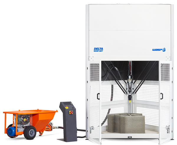 Delta WASP 3MT za beton (Industrial 4.0) z LDM WASP XXL ekstruderjem