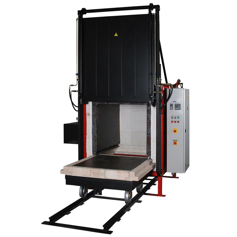 VKNC bogie-hearth komorna peč s prisilnim kroženjem zraka – do 650 / 850 °C